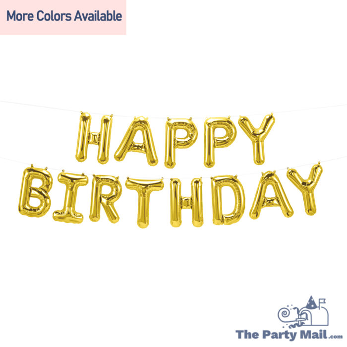 "HAPPY BIRTHDAY" Foil Balloon banner