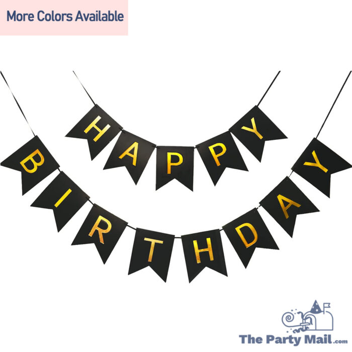 "HAPPY BIRTHDAY" Card Banner Small