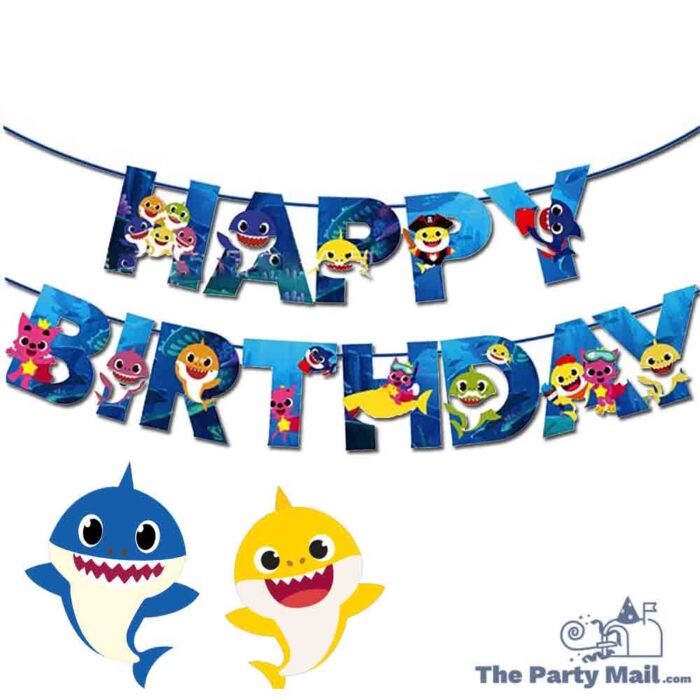 Baby Shark "Happy Birthday" Card Banner