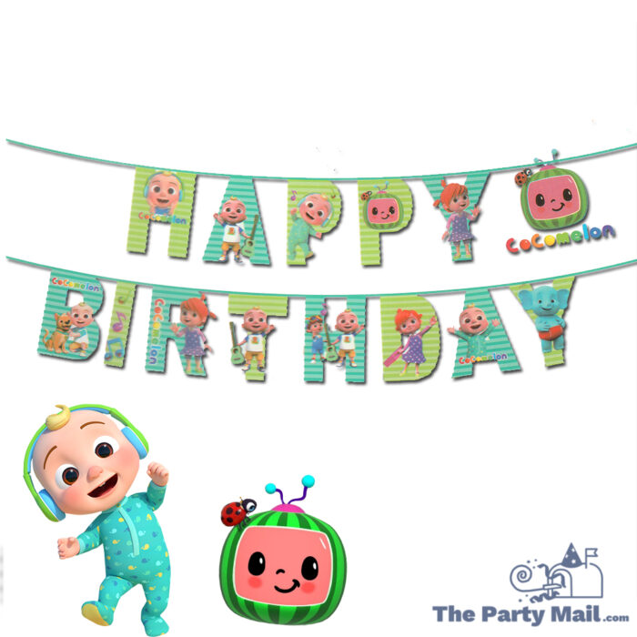 Cocomelon "Happy Birthday" Card Banner