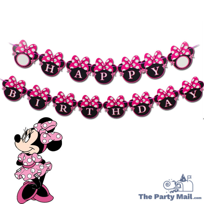 Minnie Mouse "Happy Birthday" Card Banner