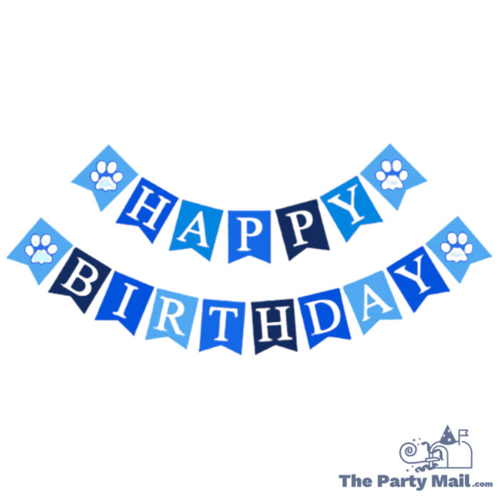 Paw "Happy Birthday" Card Banner